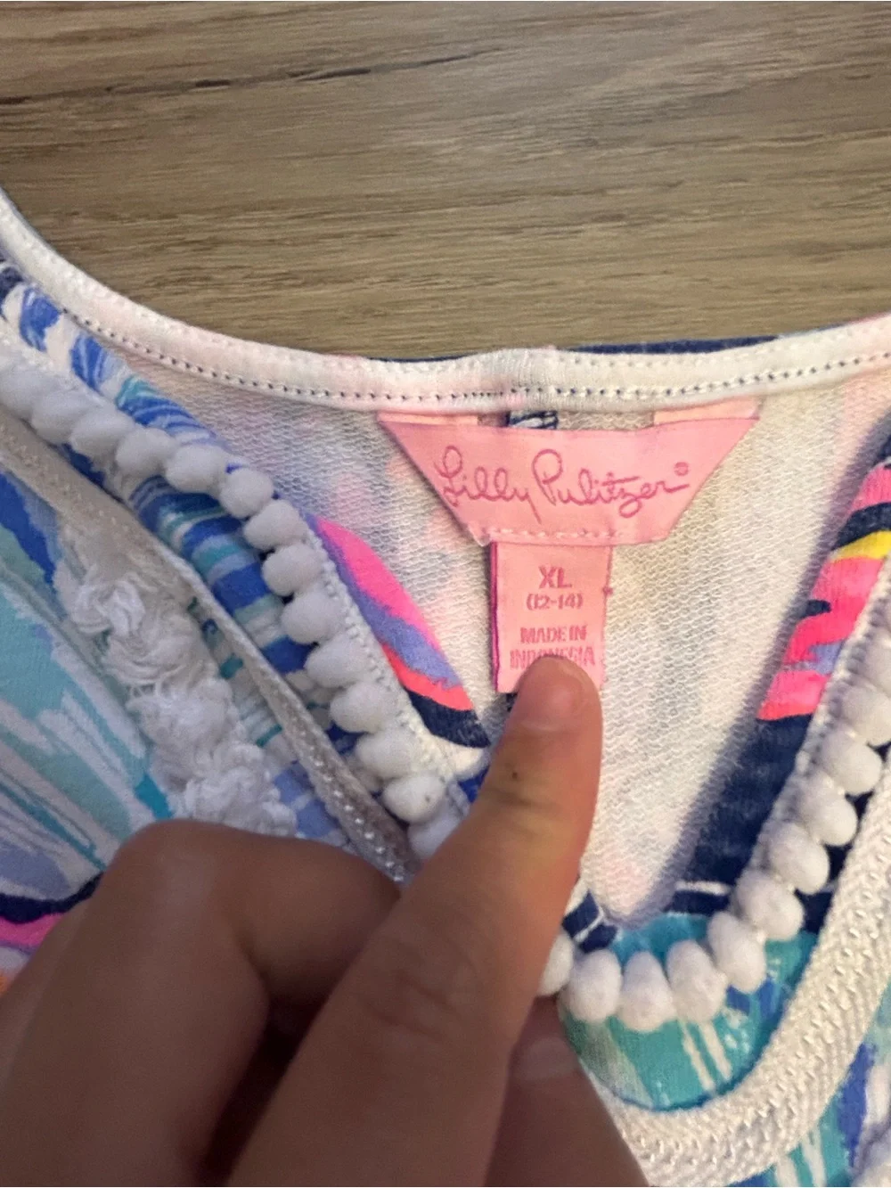 Lilly Pulitzer Multicolor Blue Pink Tropical Print Top